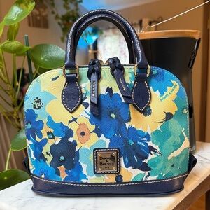 Dooney & Bourke Blue Floral Satchel